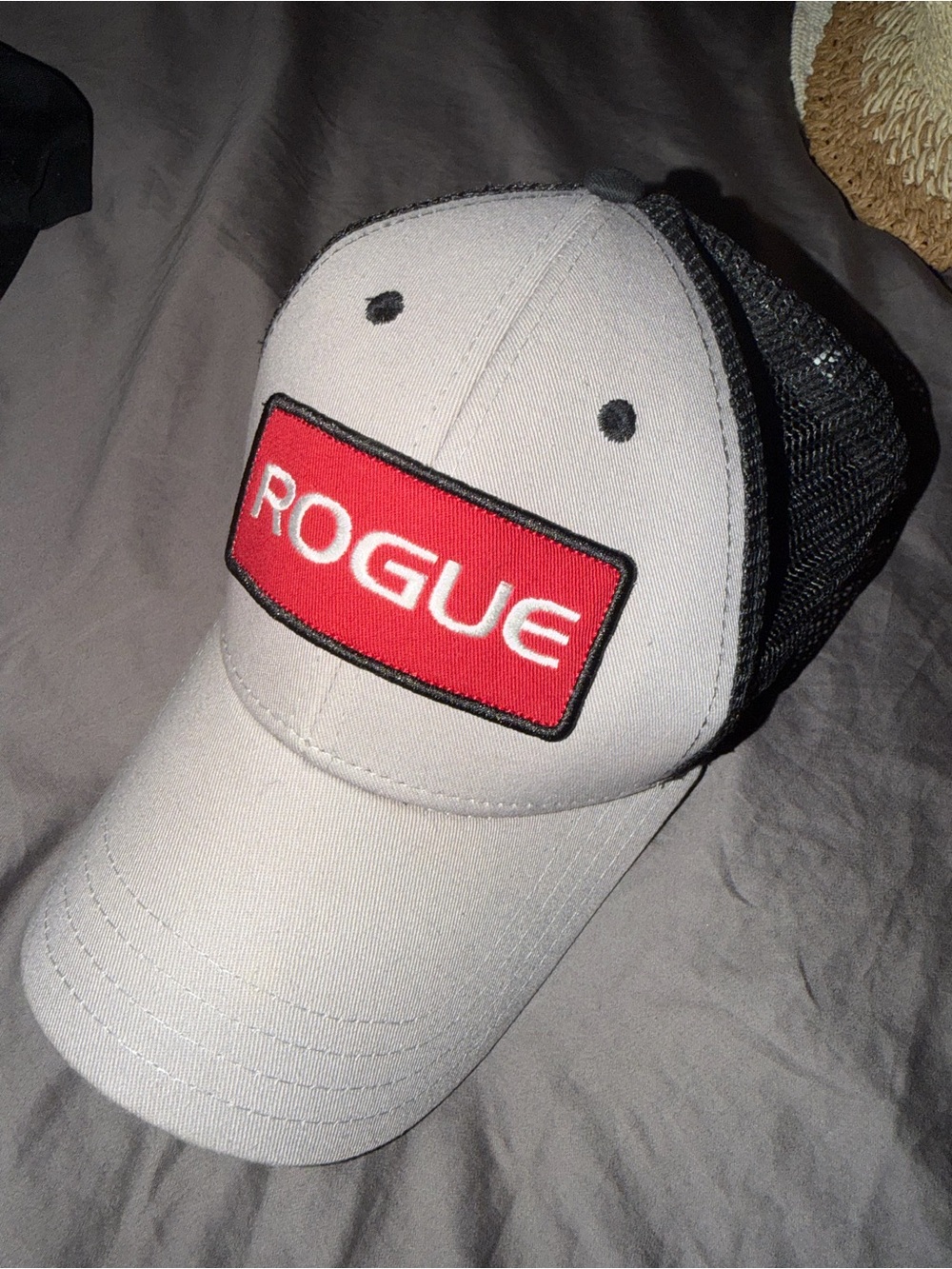 Rogue Two-Tone Trucker Cap with Red Patch